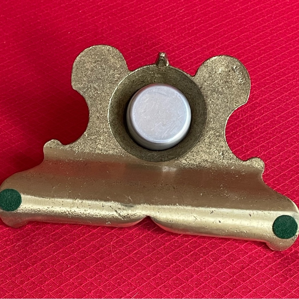 ✍️ Rare Antique Brass Inkwell w/Pen Rest From Early 1900,s. Made in Japan. ✍️ - Picture 6 of 15